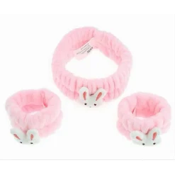 SET 3 PZ POLSINI FASCIA PER CAPELLI VARI MODELLI LAVAGGIO VISO TRATTAMENTI 10757