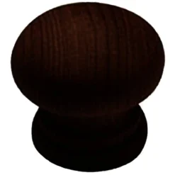 SET 4 PZ. POMELLI 2.5 CM LEGNO SCURO MOGANO PER CASSETTI MOBILI