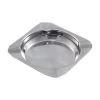 SET 3 PZ. POSACENERE QUADRATO 11x11CM PORTA CENERE ACCIAIO TAVOLO CUCINA ESTERNO