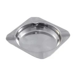 SET 3 PZ. POSACENERE QUADRATO 11x11CM PORTA CENERE ACCIAIO TAVOLO CUCINA ESTERNO