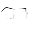 SET 2 PZ REGGIMENSOLA SUPPORTO STAFFA TRIANGOLO MENSOLA METALLO 40 CM NERO 91275