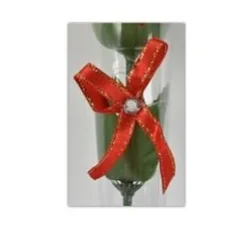 SET 12 PZ ROSE ROSA ROSSA FIORE CON DIAMANTINO FIOCCO 36CM REGALO SAN VALENTINO