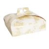 SET 3 PZ SCATOLA PORTA TORTA 45X45CM PER ALIMENTI DOLCI PASTE PASTICCERIA 58005