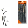 SET 3 PZ SPAZZOLA METALLICHE PER FERRO METALLO 2 LUNGHE 22CM 1 CORTA 12CM 07056