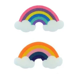 SET 2 PZ SPUGNA CORPO BAGNO DOCCIA TONIFICANTE PELLE COLORATE FORMA DI ARCOBALENO 10689