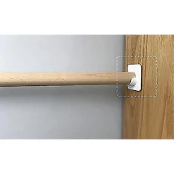 SET 4 PZ SUPPORTI ADESIVI PER BASTONE PER TENDA BAGNO ASTE DOCCIA BIANCO 87358