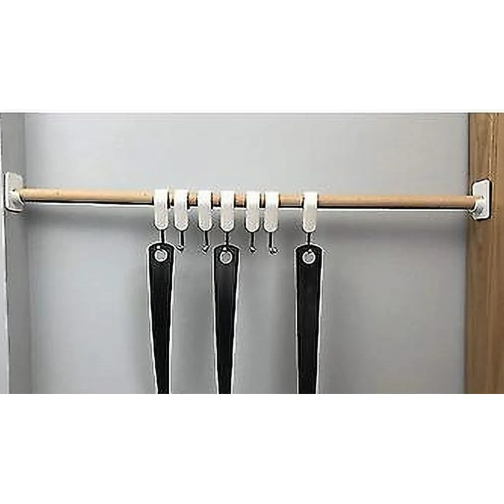 SET 4 PZ SUPPORTI ADESIVI PER BASTONE PER TENDA BAGNO ASTE DOCCIA BIANCO 87358