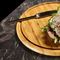 SET 3 PZ TAGLIERE TAGLIERI BAMBOO SPESSI TAGLIARE CARNE VERDURE PANE 24-28-36 CM