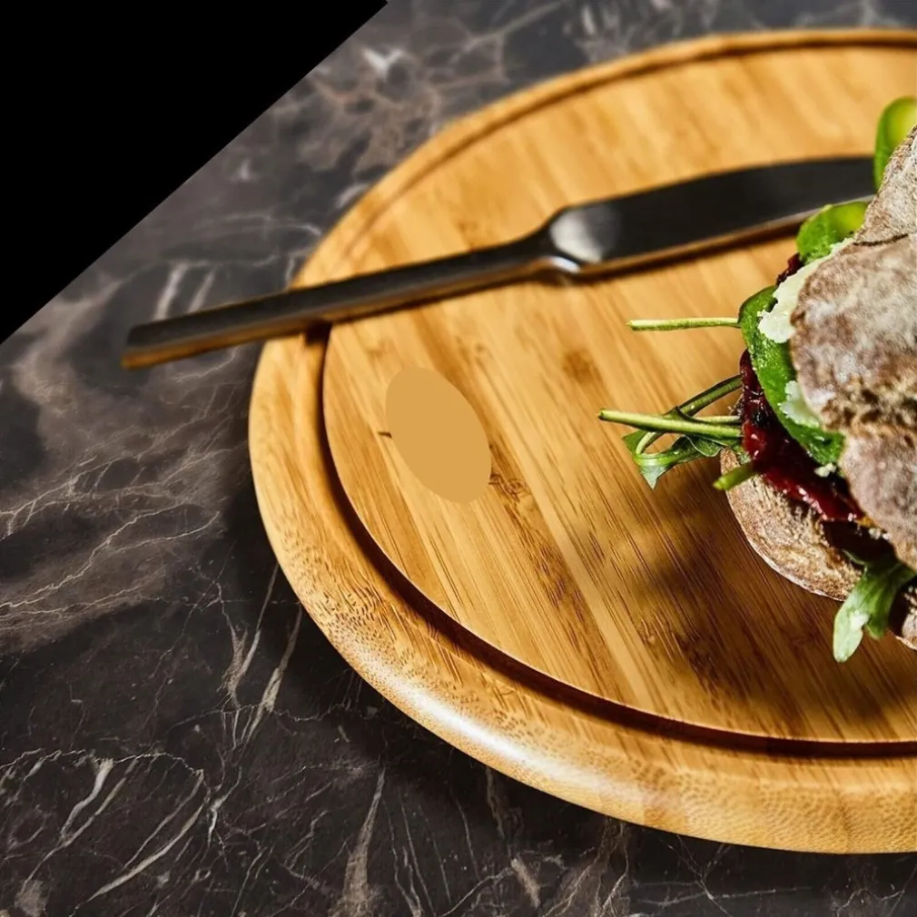 SET 3 PZ TAGLIERE TAGLIERI BAMBOO SPESSI TAGLIARE CARNE VERDURE PANE 24-28-36 CM