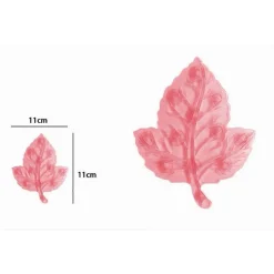 SET 4 PZ TAPPETINI ANTISCIVOLO FOGLIA PER DOCCIA VASCA CON VENTOSA ROSSO 69931