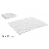 SET 12 PZ TAPPETO TAPPETINO LAVELLO PLASTICA AD ANELLI CUCINA 30 X 24 CM BIANCO