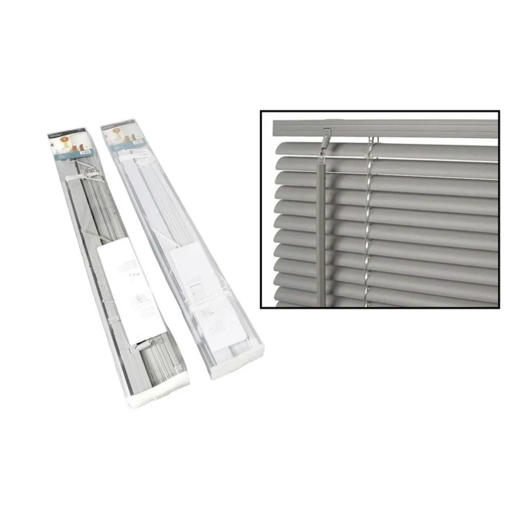 SET 2 PZ TENDA VENEZIANA 80X160CM IN PVC CON ASTA CASA PARASOLE IN 2 COLORI 015554