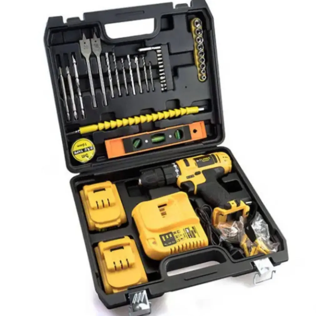 SET 78 PZ TRAPANO AVVITATORE A BATTERIA 24V LITIO RICARICABILE ACCESSORI VALIGIA