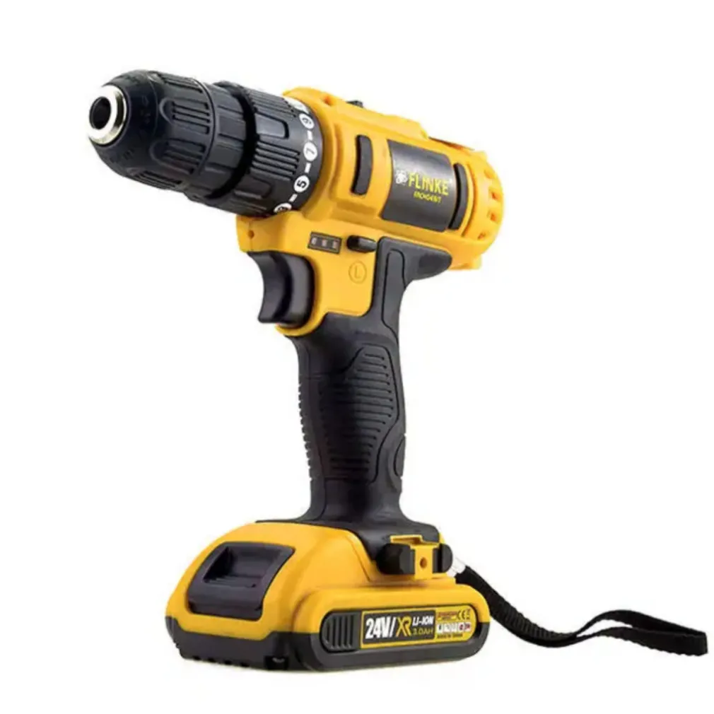 SET 78 PZ TRAPANO AVVITATORE A BATTERIA 24V LITIO RICARICABILE ACCESSORI VALIGIA