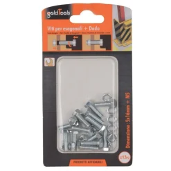 SET 13 PZ VITE VITI PER ESTERNO A TESTA ESAGONALI 5X16MM CON DADI DADO M5 90909