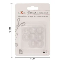 SET 8 ROCCHETTI SPOLINA PLASTICA BOBINE RACCOGLI FILO PER MACCHINA CUCIRE 87533