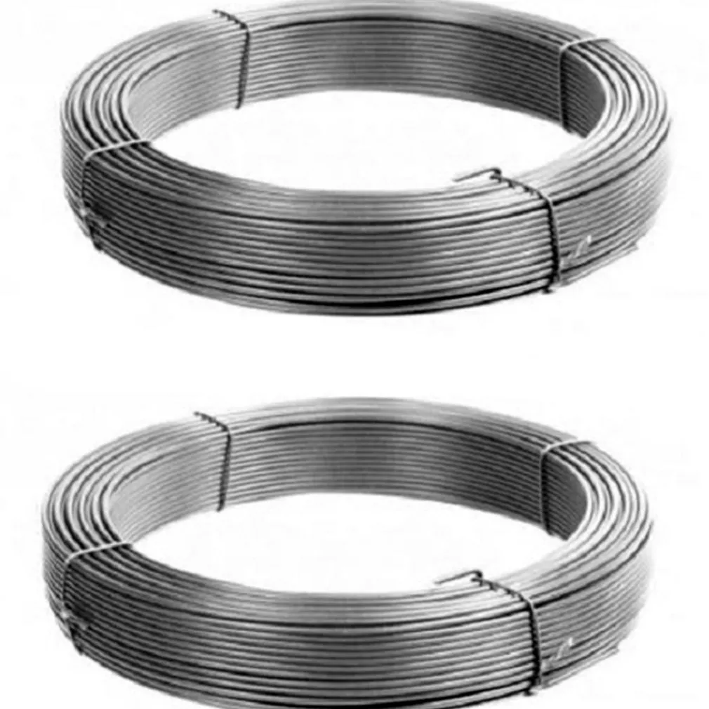 SET 2 ROTOLI FILO DI FERRO 14MTx1MM OGNUNO MULTIFUNZIONE PESCA GIARDINO CASA