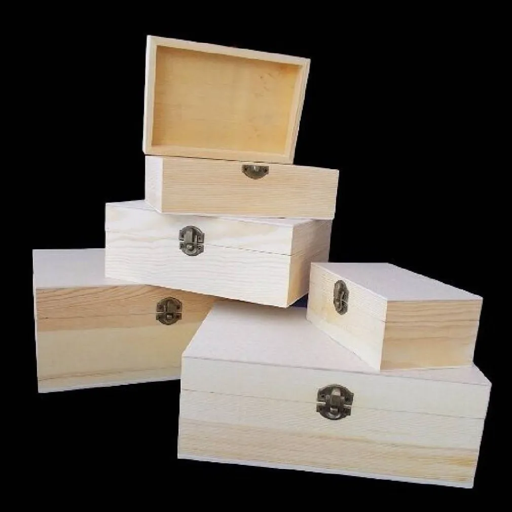 SET 5 SCATOLE IN LEGNO DECORO DECOUPAGE PORTAGIOIE MATRIOSKA SCATOLA COFANETTO