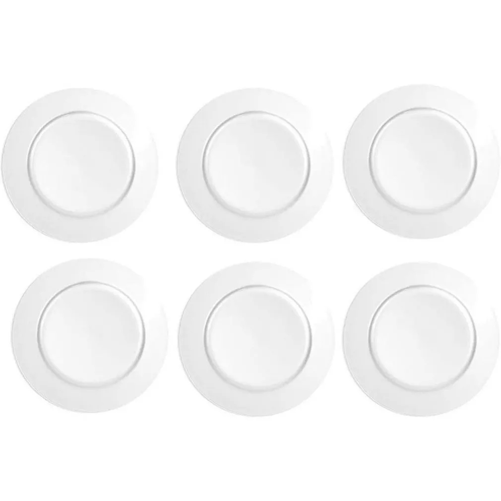 SET 6 SOTTOPIATTI NATALIZI COLORE BIANCO ADDOBBI NATALIZIO DECORAZIONI NATALE