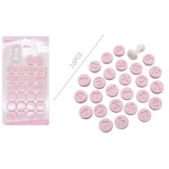 SET 26 STAMPI FORMA LETTERE MINUSCOLE PER DOLCI PASTA BISCOTTI PASTICCERIA 99024