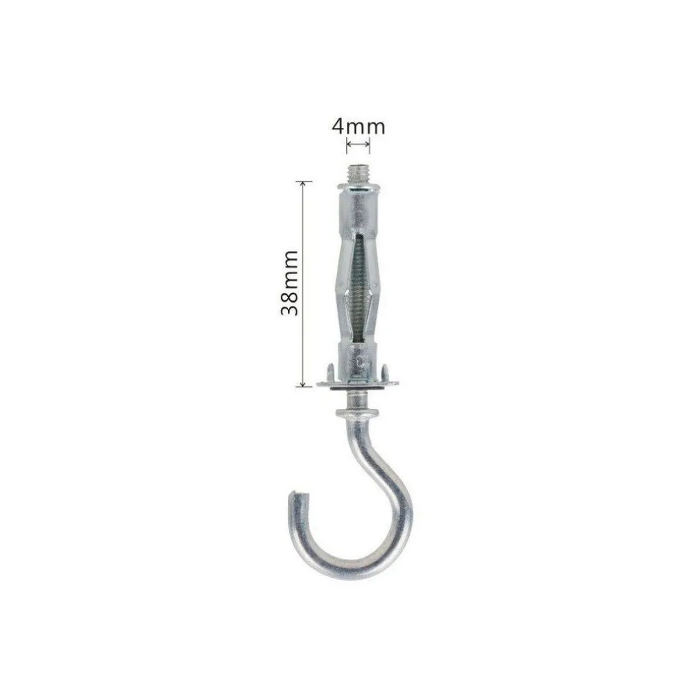 SET 3 TASSELLI METALLO ESPANDIBILE GANCIO VITI A ESPANSIONE STILE C 4X38MM 92858