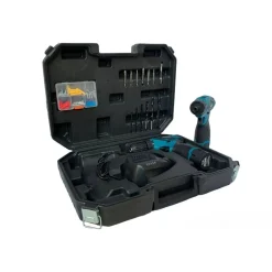 SET 2 TRAPANO + AVVITATORE A DOPPIA BATTERIA IMPULSI 18V MLS0061 CON ACCESSORI