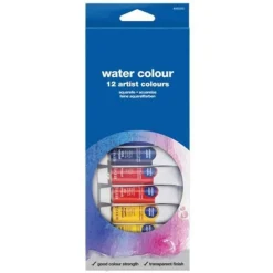 SET 12 TUBI TUBETTI ACQUERELLI ACQUERELLO ACRILICI PITTURA COLORI 12ML