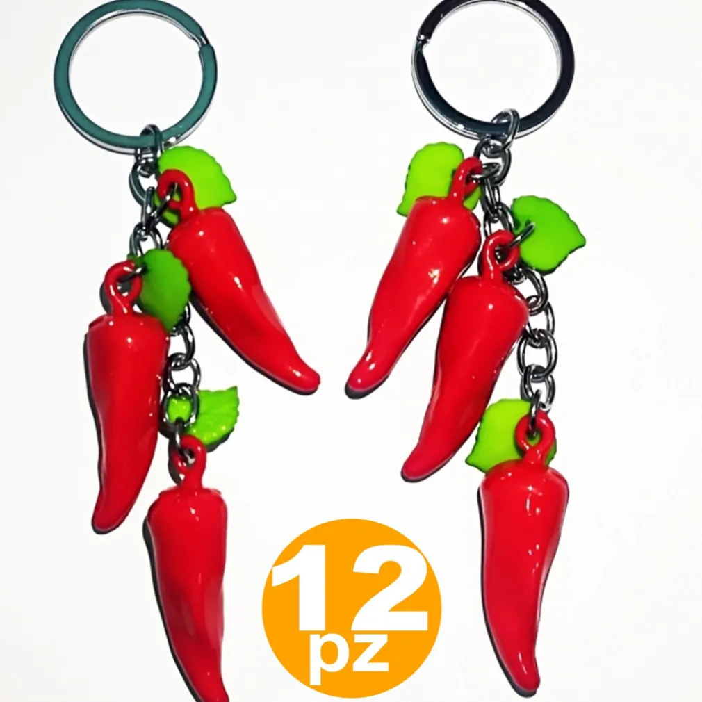 SET BOMBONIERE PENDENTE 3 CORNI PORTACHIAVI COMPLEANNO 18 ANNI LAUREA COMUNIONE