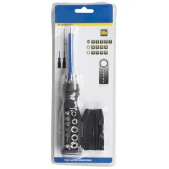 SET CACCIAVITE CON 19 PUNTE INTERCAMBIABILI CON PUNTA MAGNETICA ACCESSORI