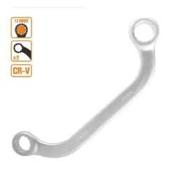 SET CHIAVE FISSA POLIGONALE DOPPIA A U DA 14-15 MM CROMATA CHROME VANADIUM 97693