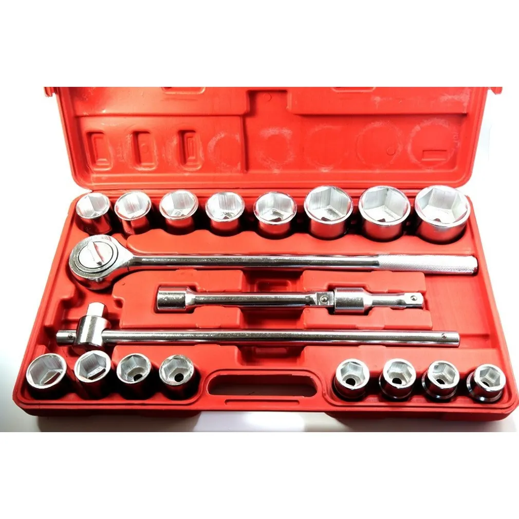 SET CHIAVI A BUSSOLA 3/4 21 PZ. 19-50mm PER CAMION E TRATTORI CHROME VANADIUM
