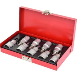 SET CHIAVI A BUSSOLA TORX 9PZ 1/2" T20-25-27-30-40-45-50-55-60 T20-T60 BOX