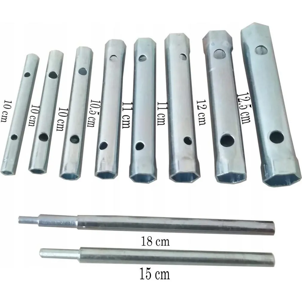 SET CHIAVI A TUBO 6-22MM ESAGONALI 10PZ CHIAVINI TUBOLARI LEVA A T IDRAULICA