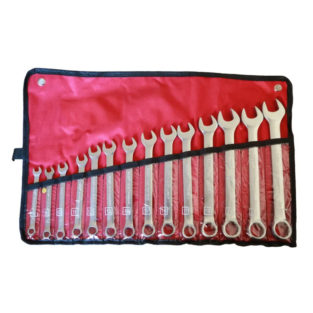 SET CHIAVI COMBINATE 14 PZ. 8-24 MM FISSA E STELLA ACCIAIO CR-V CON ASTUCCIO