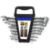 SET CHIAVI COMBINATE 8PZ FISSE E STELLA 8-19MM IN ACCIAIO CROMO VANADIO ASTUCCIO