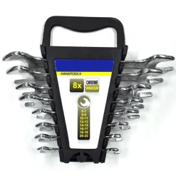 SET CHIAVI INGLESI COMBINATE 8PZ 6-22MM IN ACCIAIO CROMO VANADIO CON ASTUCCIO