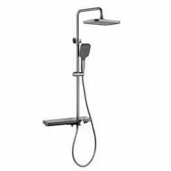 SET COLONNA DOCCIA SALISCENDI CON MISCELATORE RUBINETTO SOFFIONE DOCCETTA 87348