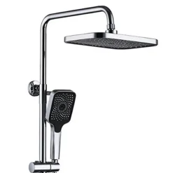 SET COLONNA DOCCIA SALISCENDI CON MISCELATORE RUBINETTO SOFFIONE E DOCCETTA MURO