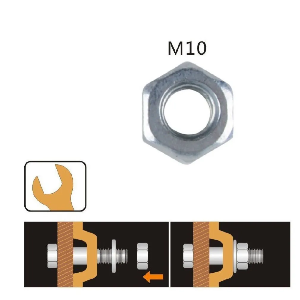 SET CONFEZIONE 76GR. DADO DADI ESAGONALI BULLONI DIMENSIONE M10 FILETTATI 90854