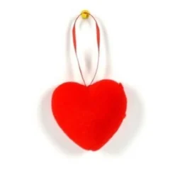 SET DA 6 PEZZI APPENDINI A CUORI CUORICINI DA 7 CM DECORAZIONI PER SAN VALENTINO