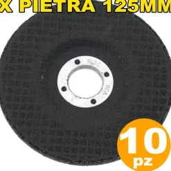 SET DA 10 PEZZI DISCO DISCHI IN PIETRA PER FLEX SMERIGLIATRICE DIAMETRO 125 MM