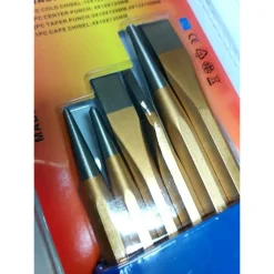 SET DA 6 PEZZI PUNZONI CACCIA SPINE IN ACCIAIO CHROME VANADIUM CON CONTENITORE