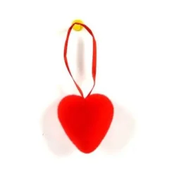 SET DA 12 PZ. APPENDINI CUORI CUORICINI 4CM 18A010-40K DECORAZIONI SAN VALENTINO