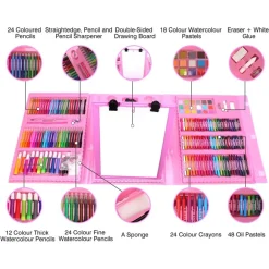 SET DA COLORARE DA 208 PZ ASTUCCIO PER PITTURA SCATOLA DI COLORI REGALO PER BAMBINI