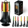 SET DA CUCINA 7 PEZZI MESTOLO SPATOLA CUCCHIAIO SPAGHETTI SCHIUMAIOLA SIVIERA