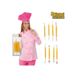 SET DI 8 ATTREZZI BISTURI PER MODELING CAKE DESIGN TORTA DOLCE PASTA DI ZUCCHERO