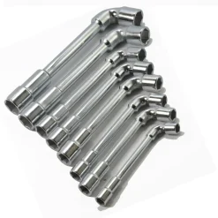 SET DI 8 CHIAVI A PIPA ESAGONALI 8 - 22mm CHIAVI BUSSOLA  8 10 11 12 13 14 17 19