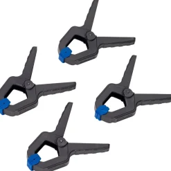 SET DI 4 MORSETTI MORSETTO STRETTOIO PINZA A MOLLA IN PLASTICA