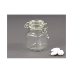 SET DI BARATTOLI PER BOMBONIERA IN VETRO PORTA CONFETTI CON CHIUSURA ERMETICA