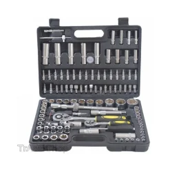 SET DI CHIAVI CASSETTA ATTREZZI CRICCHETTO BUSSOLE BOCCOLE INSERTI KIT DA 109PZ